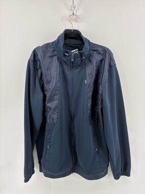 Ecko Unlimited Men's Dark Blue Zip-Up Sweater